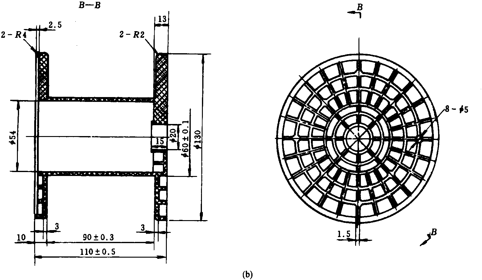 5.11 塑料線軸注塑模具